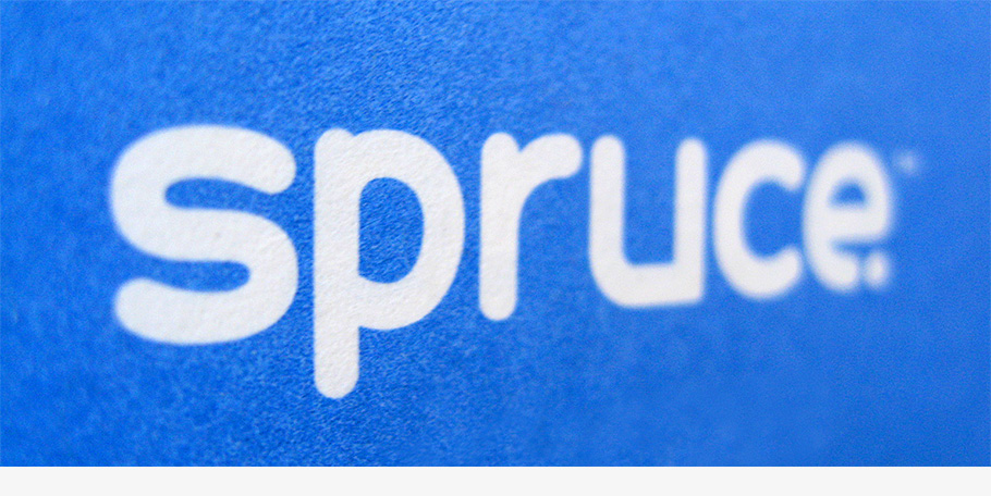 spruce logotype detail