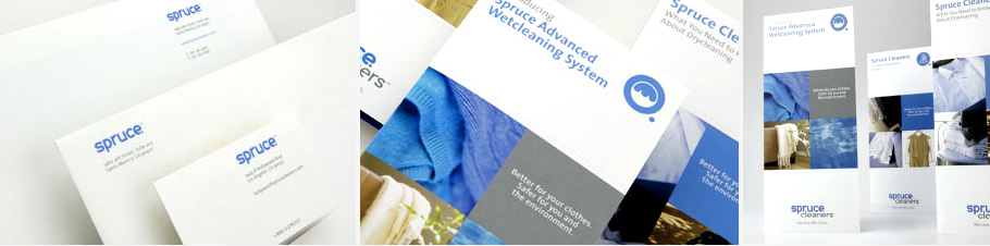 spruce letterheads + brochures